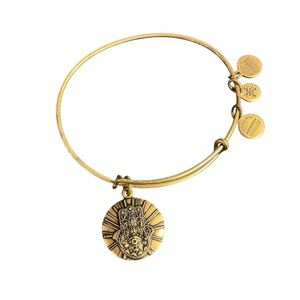 Alex and Ani Hand of Fatima Hamsa Charm Bangle Bracelet, Gold Finish